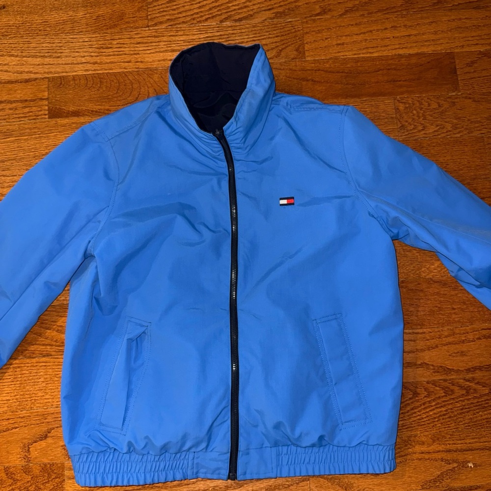 Tommy Hilfiger Colorblock Windbreaker Jacket - Navy/Red/White reversible - Picture 4 of 5